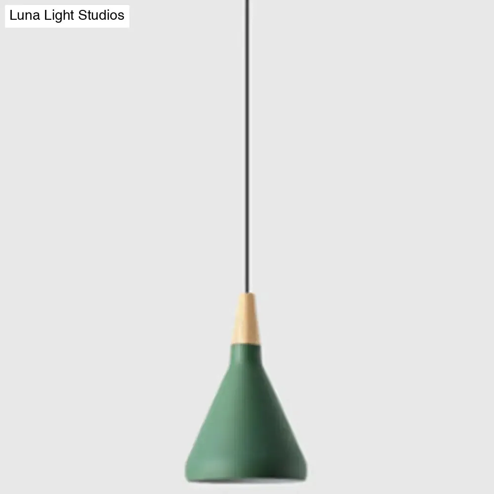 Simplicity Pendant Light with Multi Color Options - Nordic Macaroon Aluminum Lampshade, Perfect for Kitchen - 1-Light Hanging Lamp