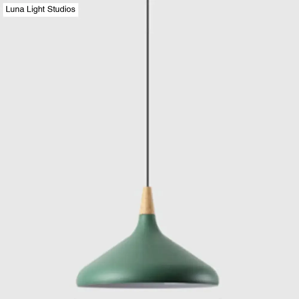 Simplicity Pendant Light with Multi Color Options - Nordic Macaroon Aluminum Lampshade, Perfect for Kitchen - 1-Light Hanging Lamp