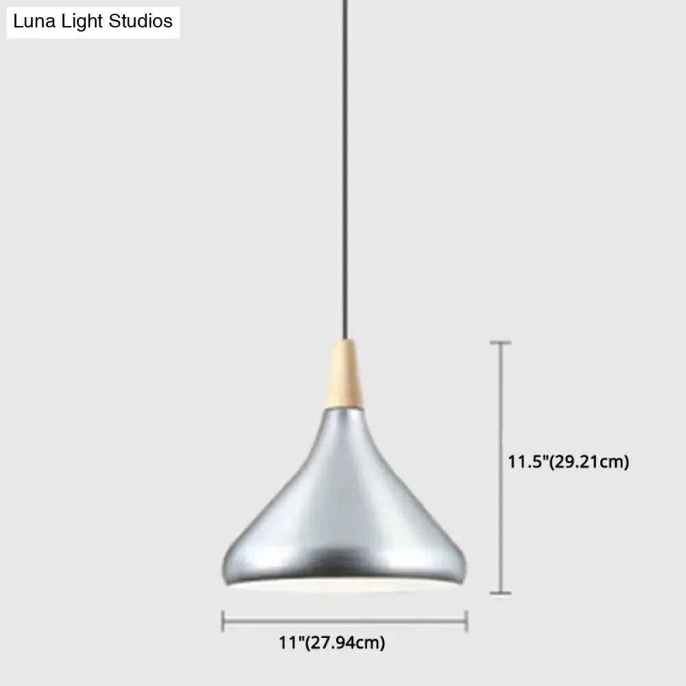 Simplicity Pendant Light with Multi Color Options - Nordic Macaroon Aluminum Lampshade, Perfect for Kitchen - 1-Light Hanging Lamp