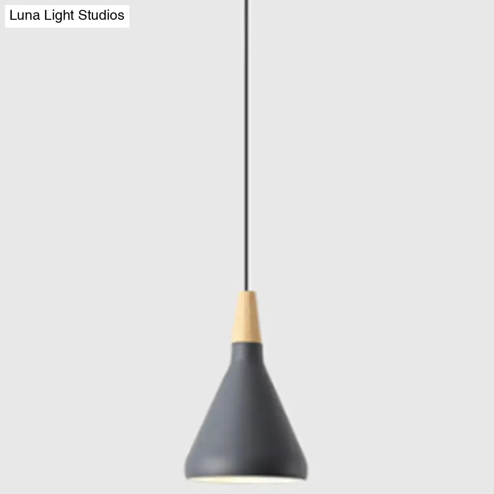 Simplicity Pendant Light with Multi Color Options - Nordic Macaroon Aluminum Lampshade, Perfect for Kitchen - 1-Light Hanging Lamp