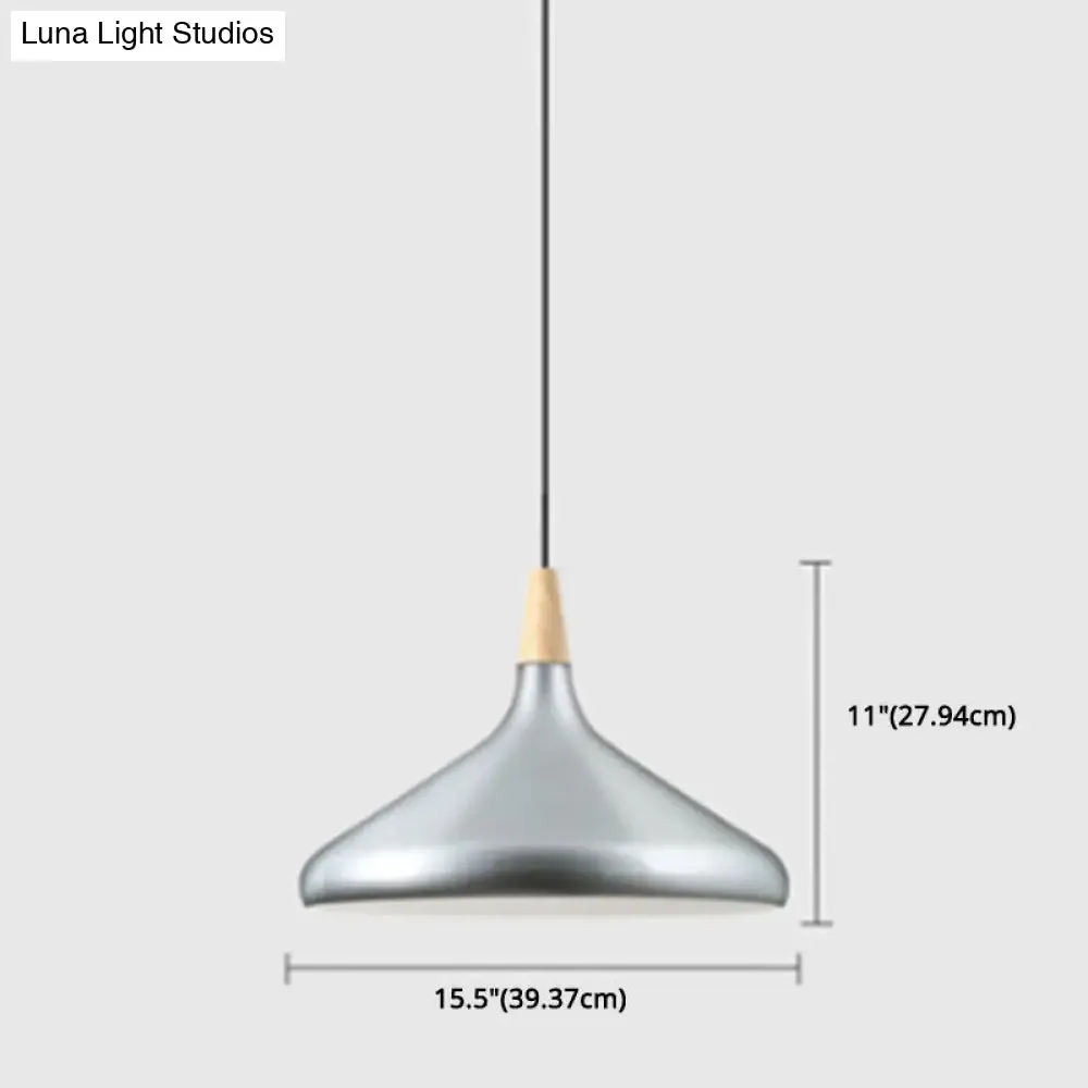 Simplicity Pendant Light with Multi Color Options - Nordic Macaroon Aluminum Lampshade, Perfect for Kitchen - 1-Light Hanging Lamp