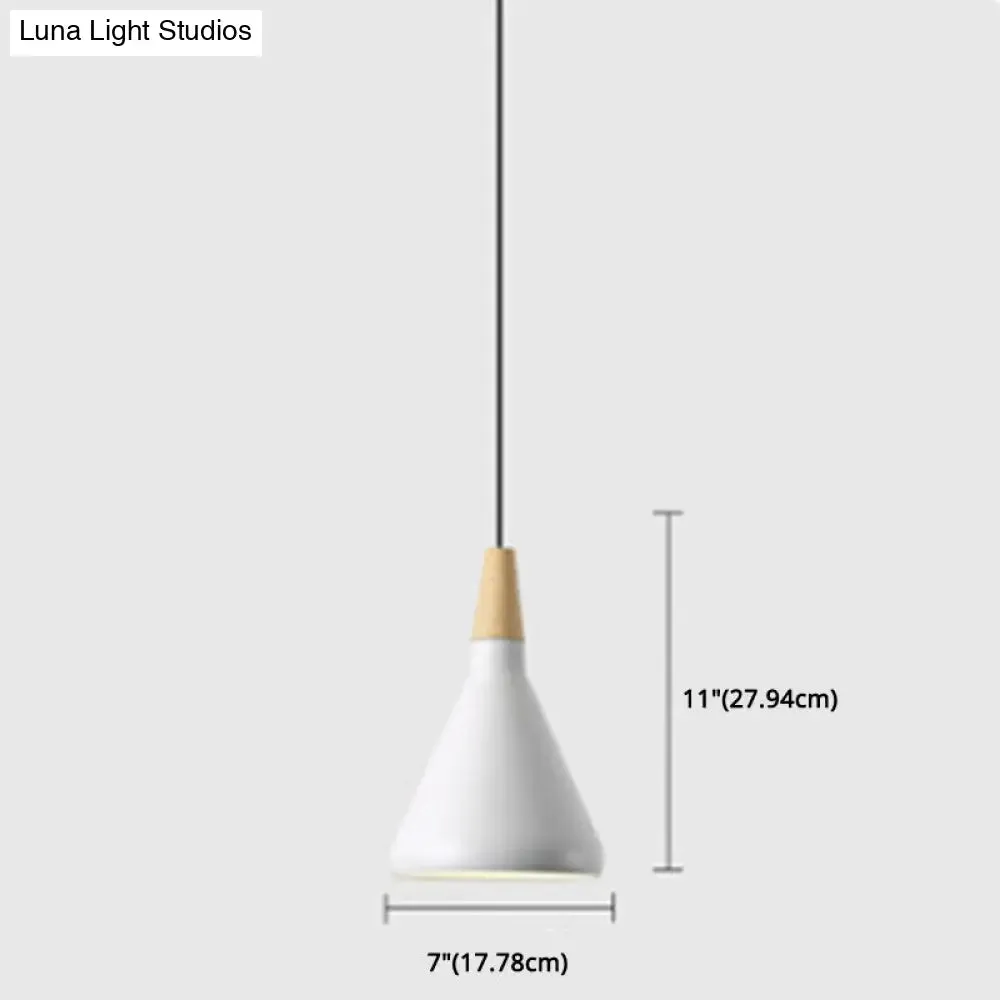 Simplicity Pendant Light with Multi Color Options - Nordic Macaroon Aluminum Lampshade, Perfect for Kitchen - 1-Light Hanging Lamp