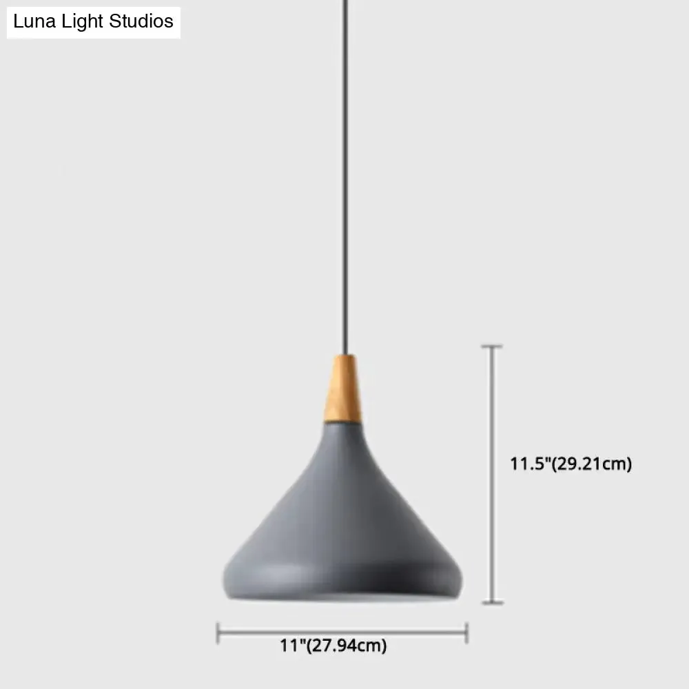 Simplicity Pendant Light with Multi Color Options - Nordic Macaroon Aluminum Lampshade, Perfect for Kitchen - 1-Light Hanging Lamp