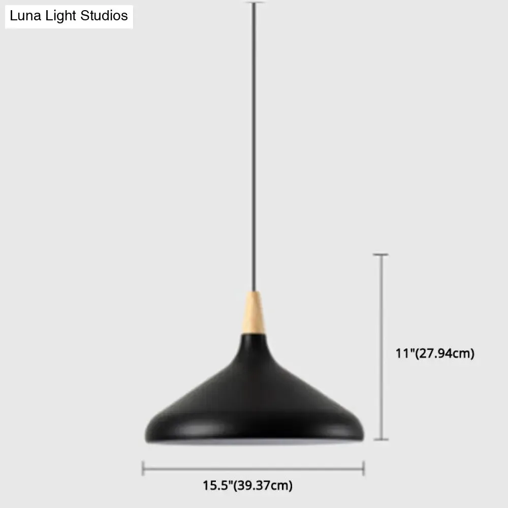 Simplicity Pendant Light with Multi Color Options - Nordic Macaroon Aluminum Lampshade, Perfect for Kitchen - 1-Light Hanging Lamp