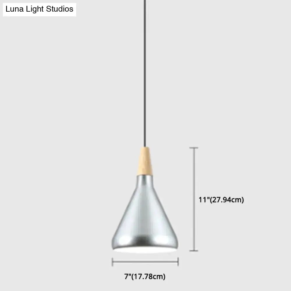 Simplicity Pendant Light with Multi Color Options - Nordic Macaroon Aluminum Lampshade, Perfect for Kitchen - 1-Light Hanging Lamp