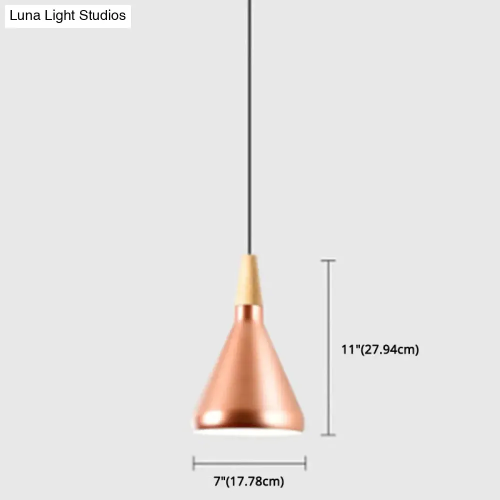 Simplicity Pendant Light with Multi Color Options - Nordic Macaroon Aluminum Lampshade, Perfect for Kitchen - 1-Light Hanging Lamp