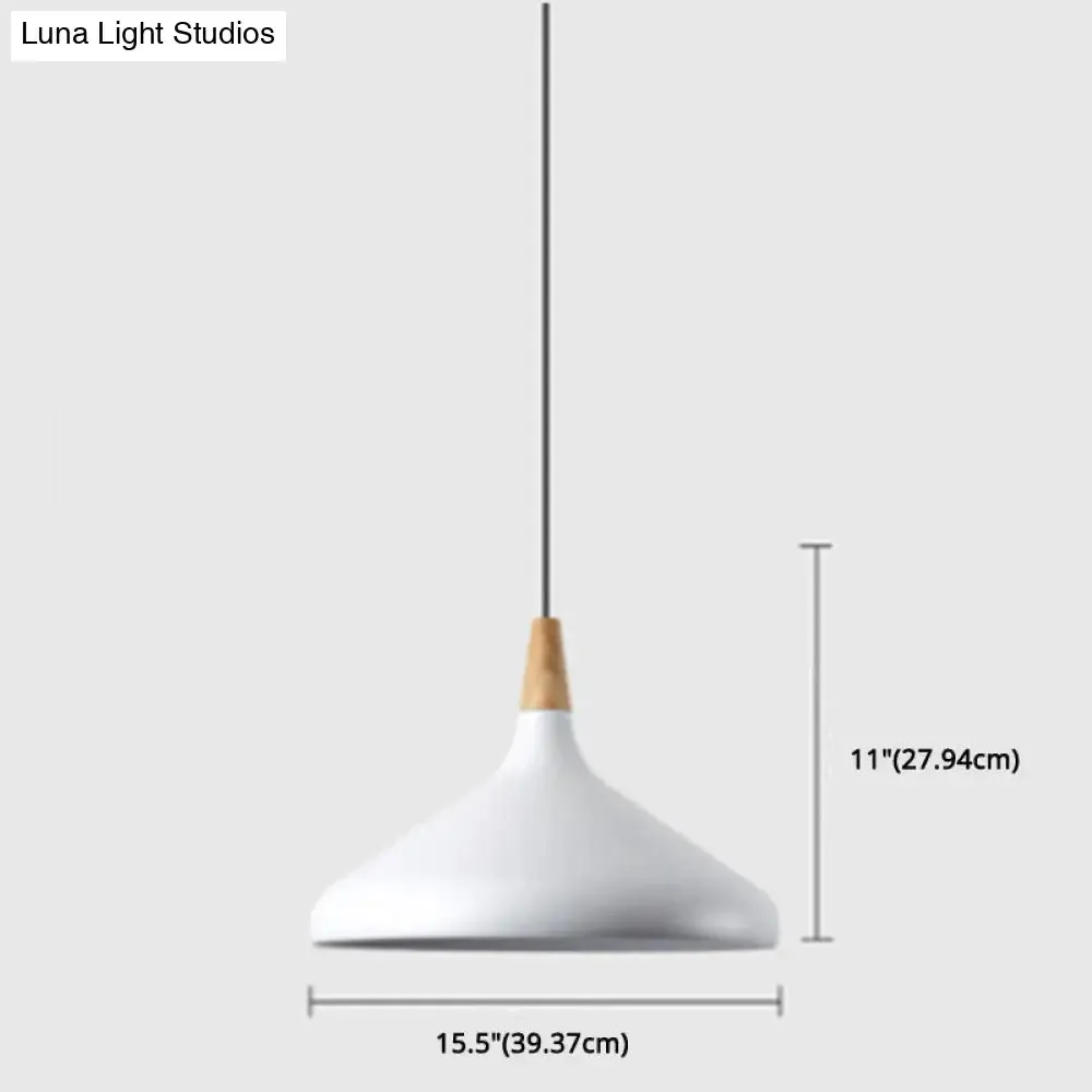 Simplicity Pendant Light with Multi Color Options - Nordic Macaroon Aluminum Lampshade, Perfect for Kitchen - 1-Light Hanging Lamp