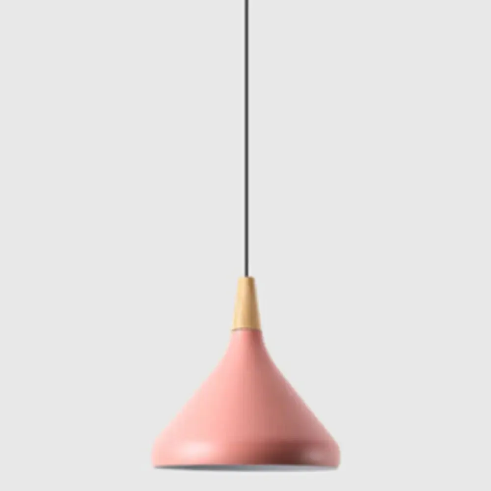 Simplicity Pendant Light with Multi Color Options - Nordic Macaroon Aluminum Lampshade, Perfect for Kitchen - 1-Light Hanging Lamp