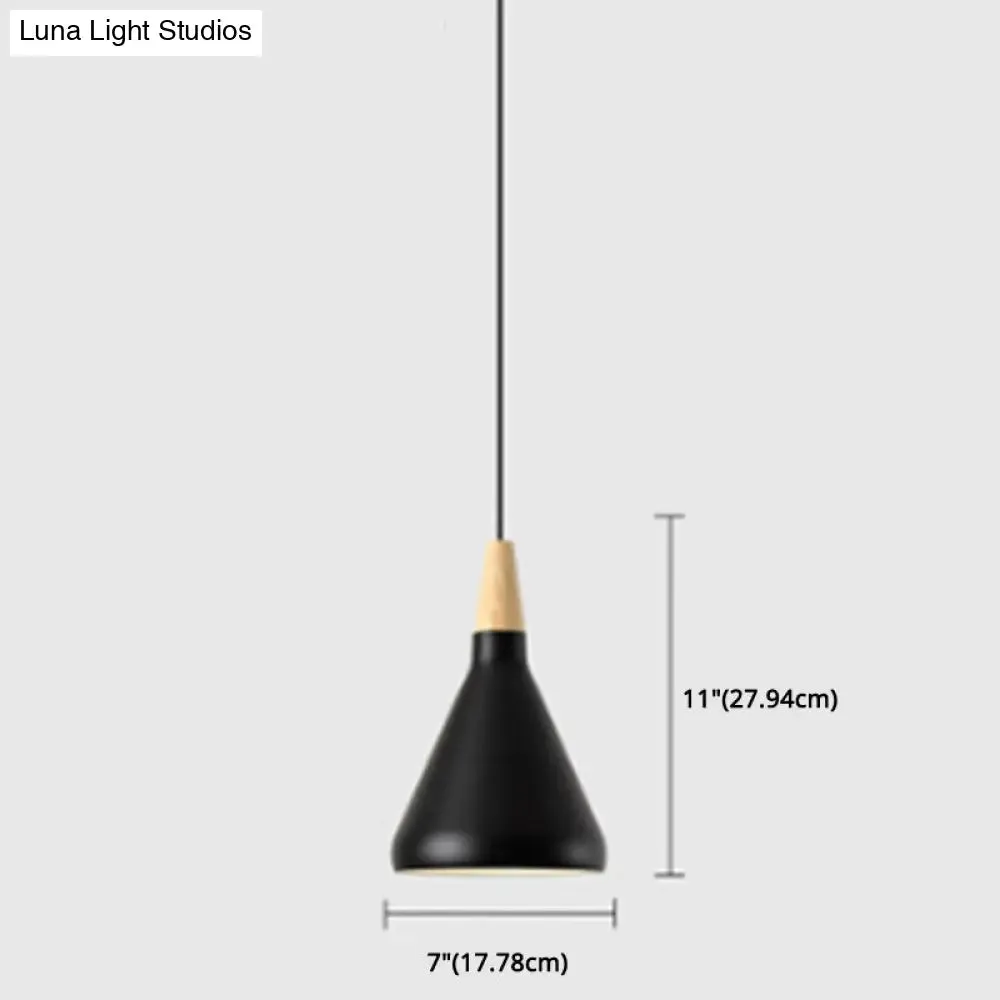 Simplicity Pendant Light with Multi Color Options - Nordic Macaroon Aluminum Lampshade, Perfect for Kitchen - 1-Light Hanging Lamp