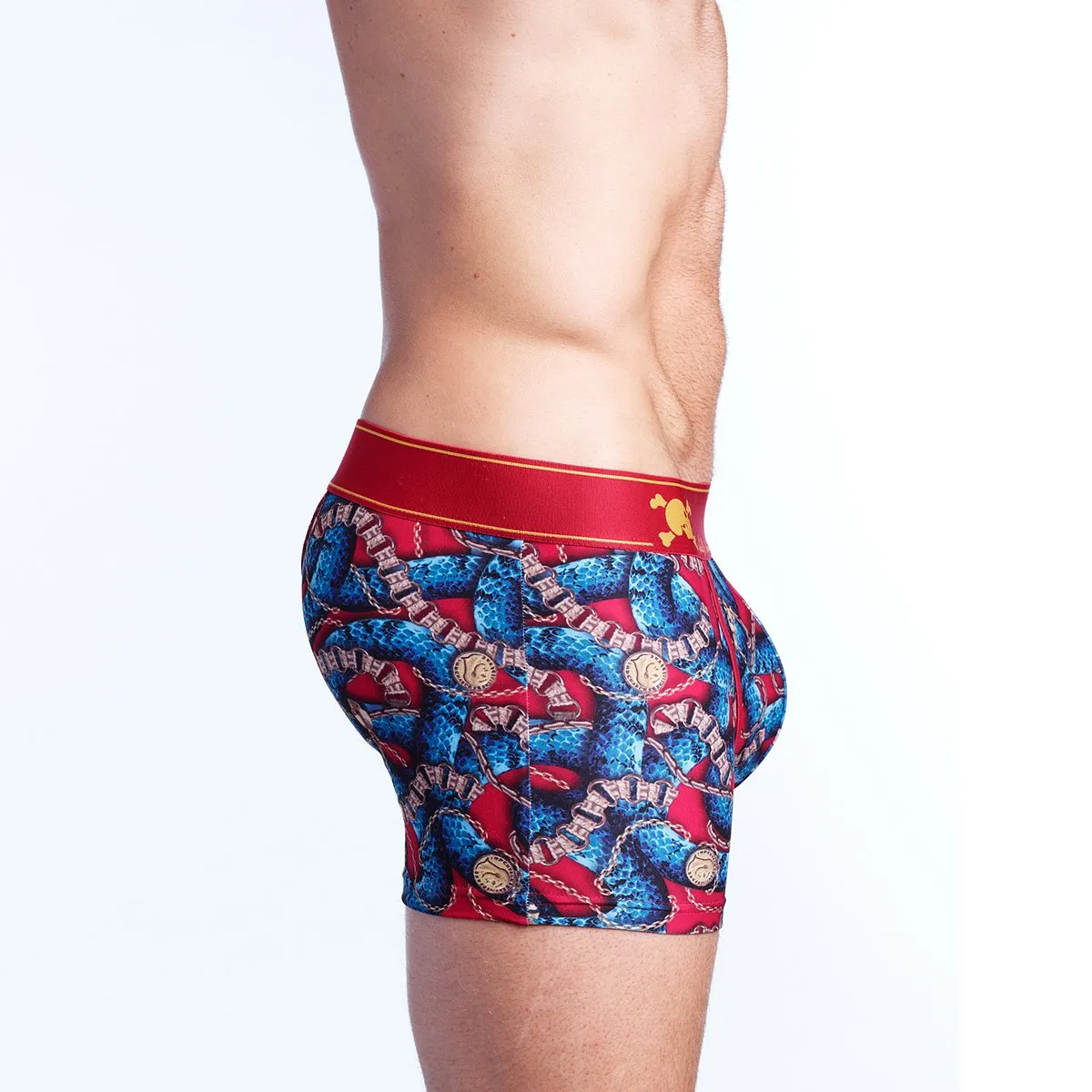 Skull & Bones Snake Chains Boxer