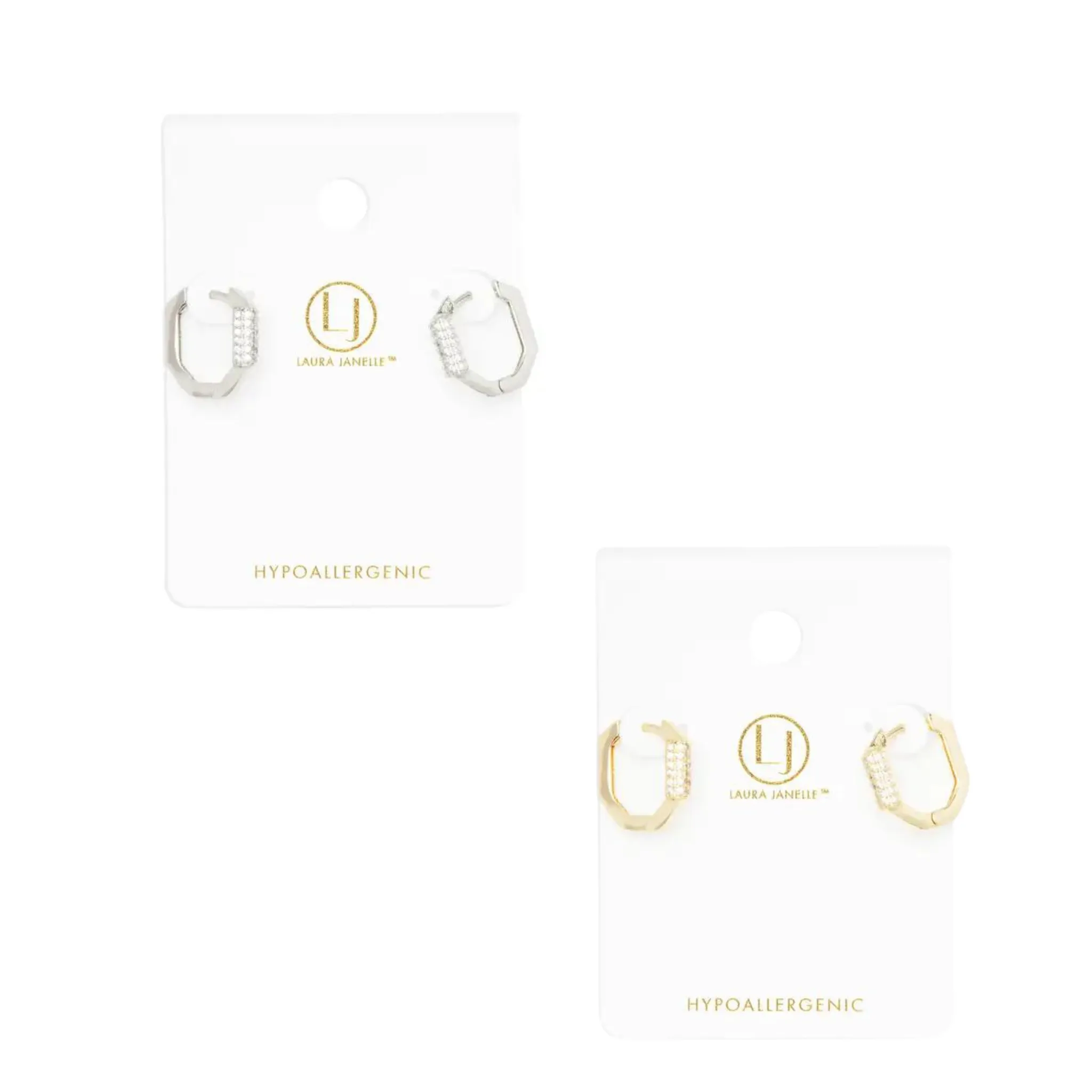Small Geometric Hoop Earrings