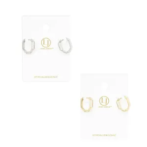 Small Geometric Hoop Earrings
