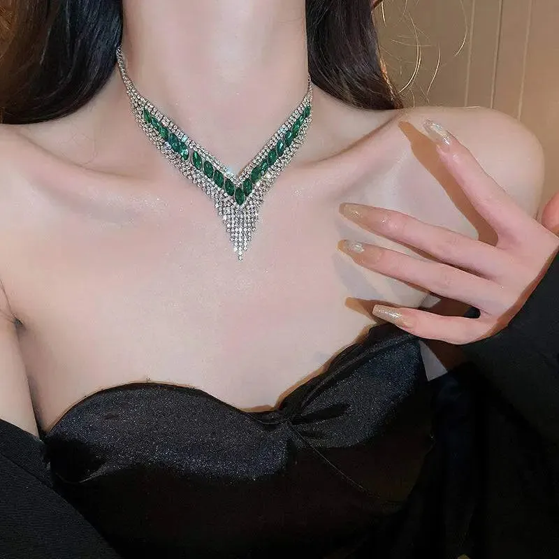 Sophisticated Copper Rhinestone Set for Luxury Fashion for Women
