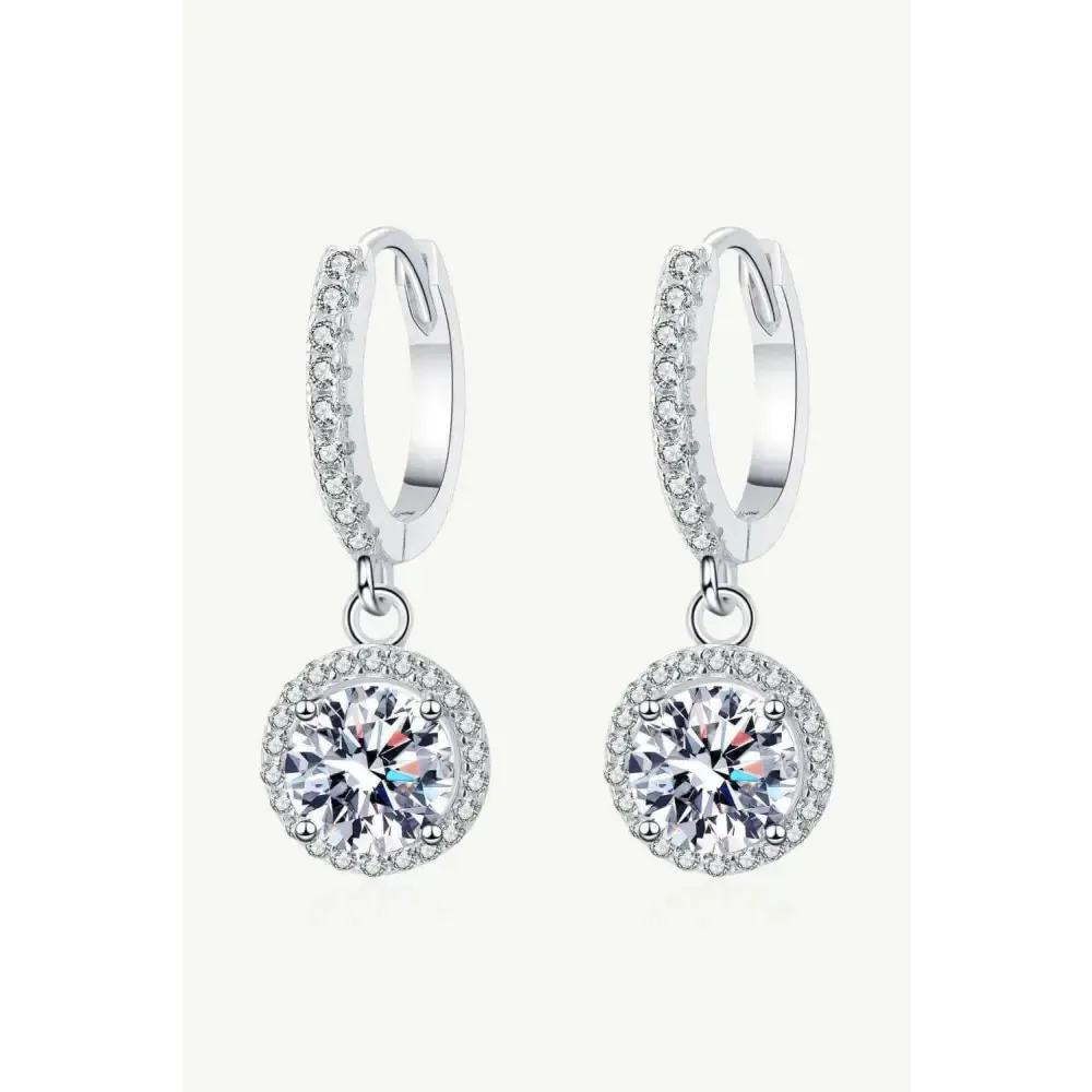 Sophisticated Moissanite Drop Earrings for Luxury Fashion for Women