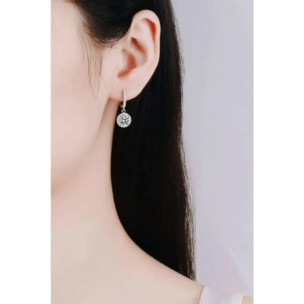 Sophisticated Moissanite Drop Earrings for Luxury Fashion for Women