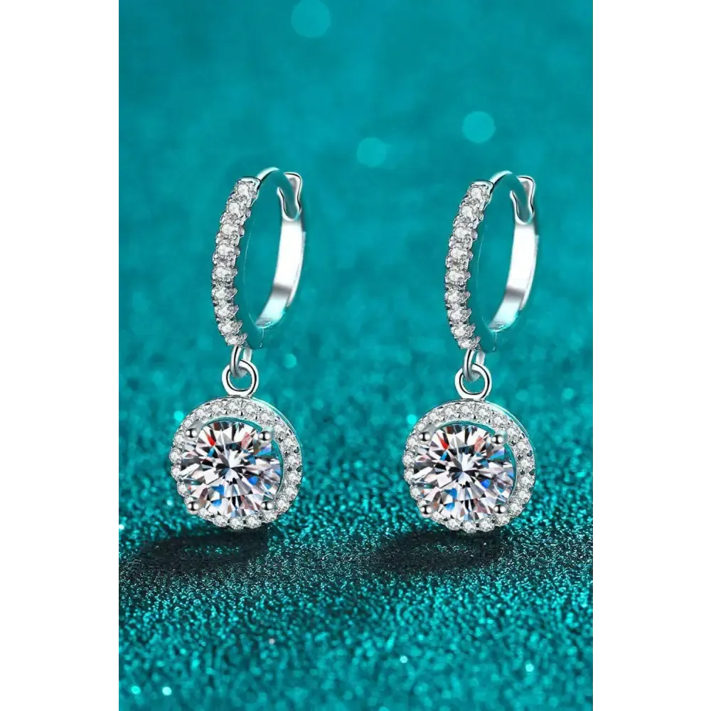 Sophisticated Moissanite Drop Earrings for Luxury Fashion for Women