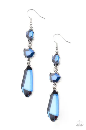 Sophisticated Smolder- Blue Earrings