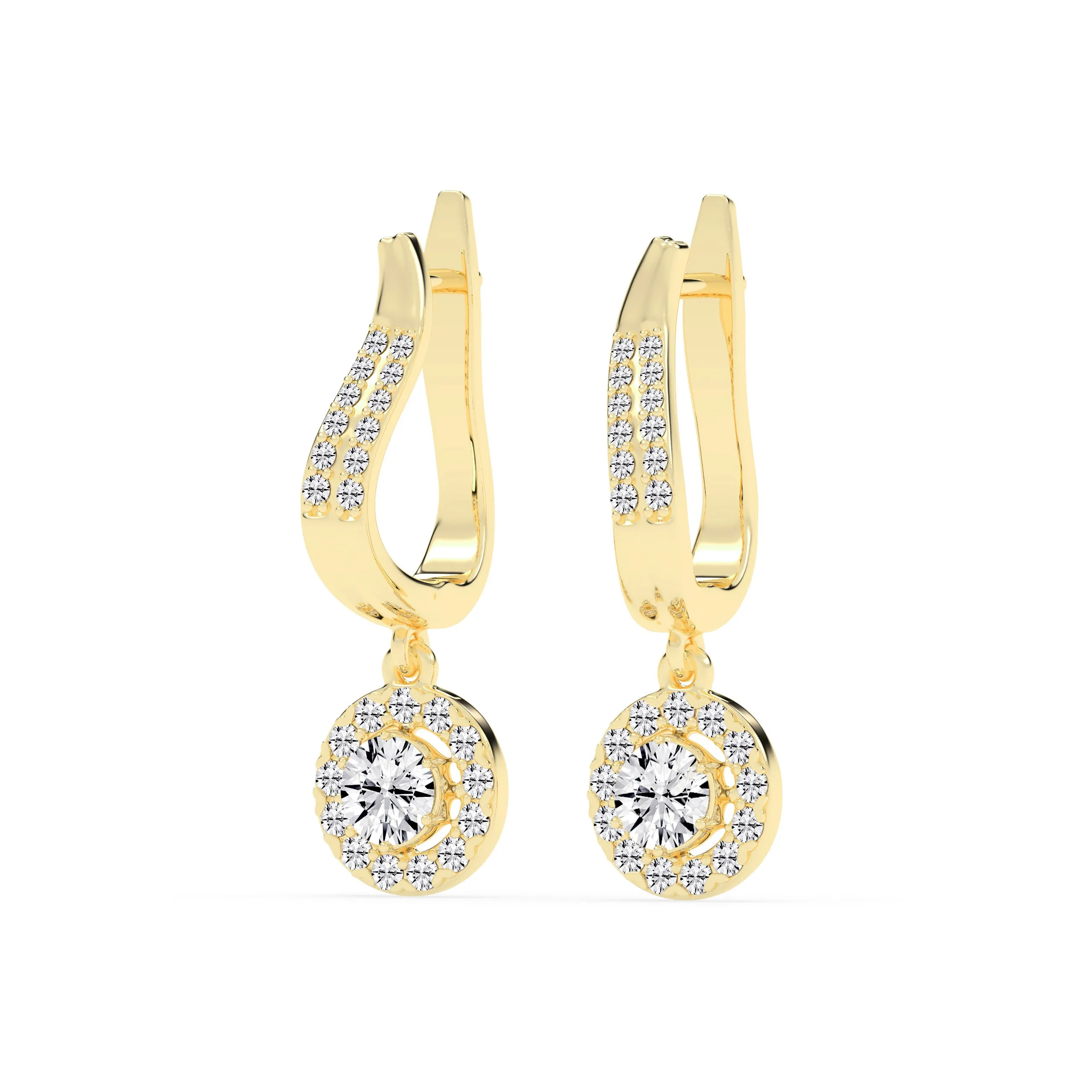 Sophisticated Wave-Shaped Gold Earrings