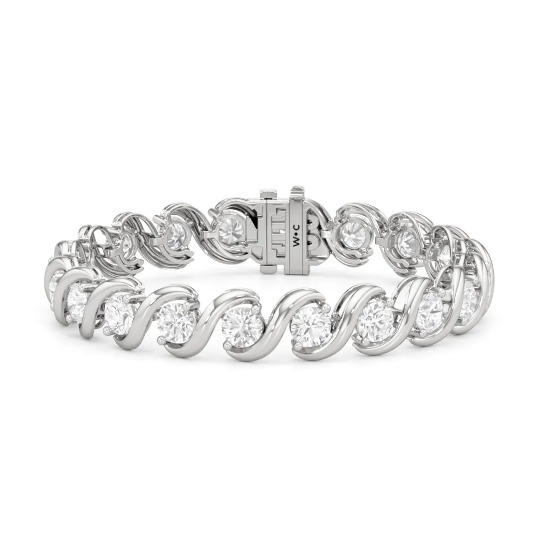 Spiral Tennis Bracelet