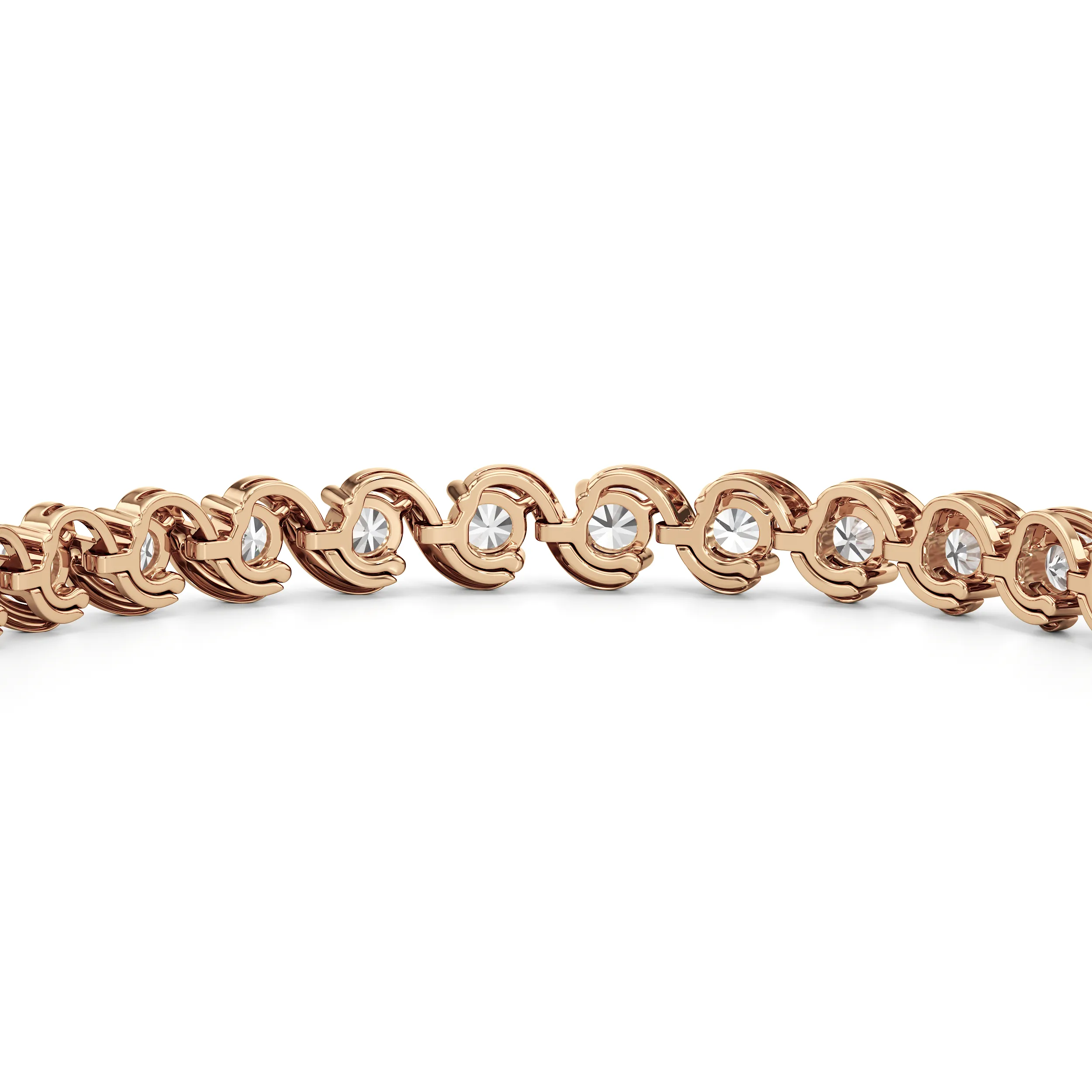 Spiral Tennis Bracelet