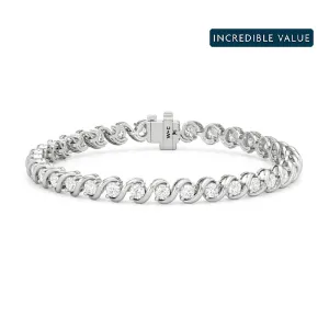 Spiral Tennis Bracelet