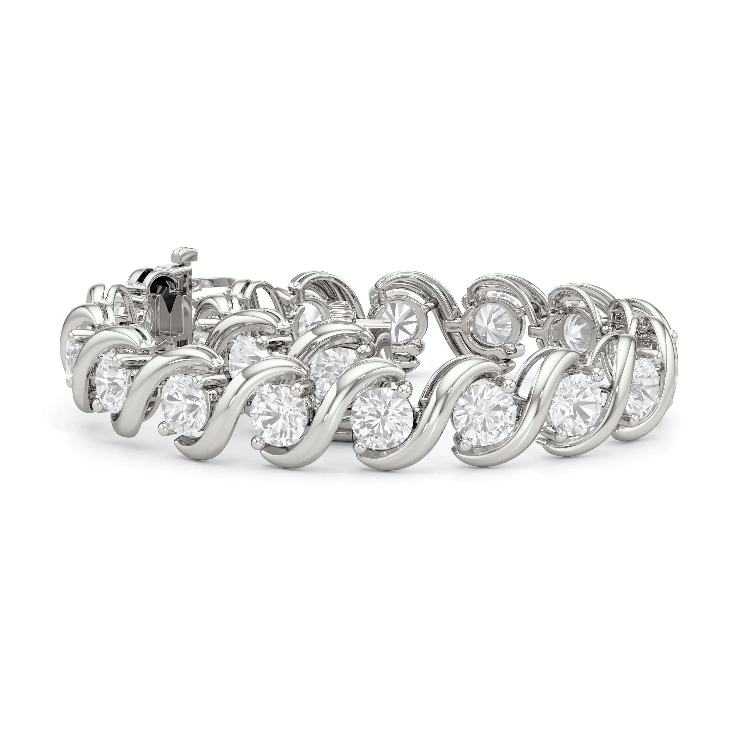 Spiral Tennis Bracelet