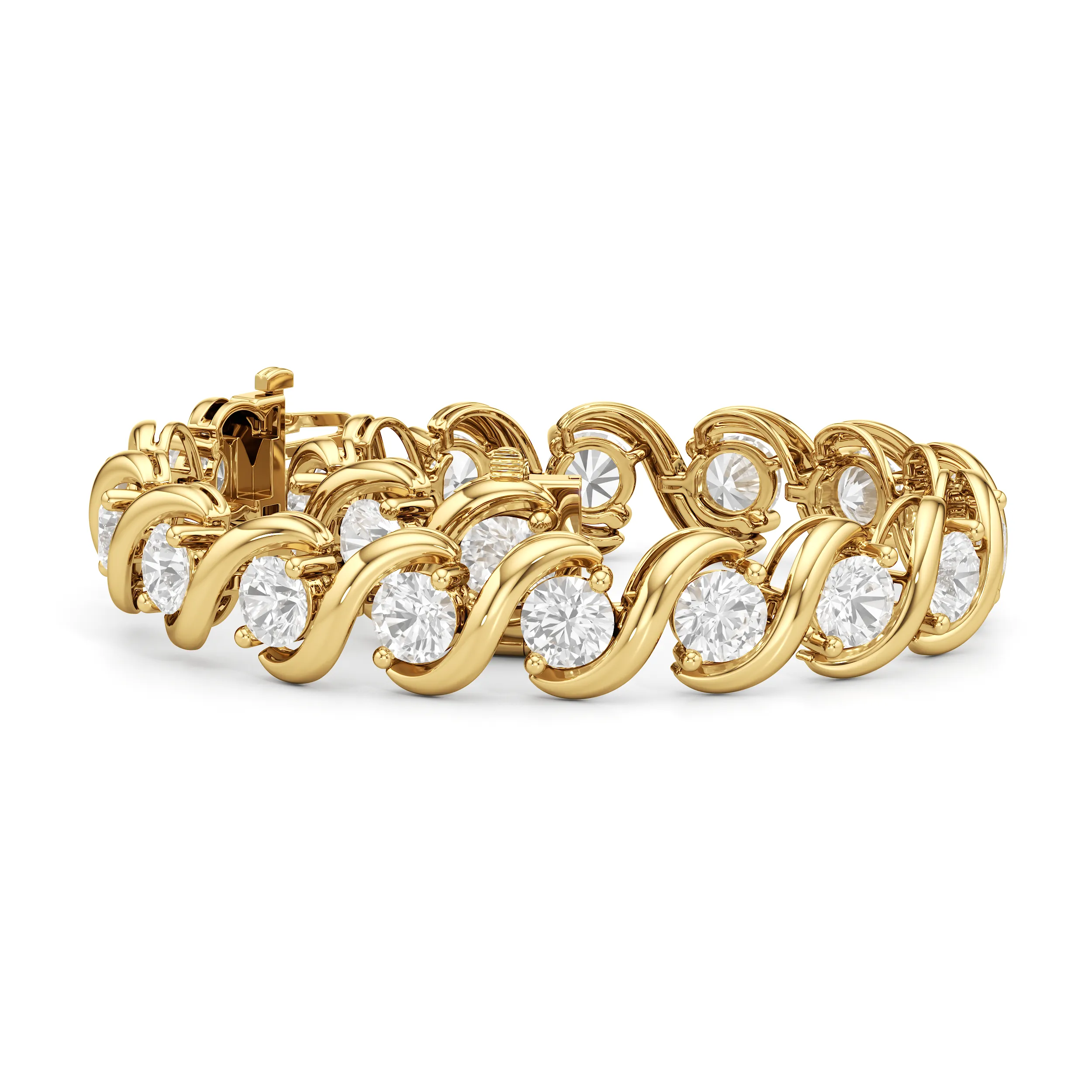 Spiral Tennis Bracelet