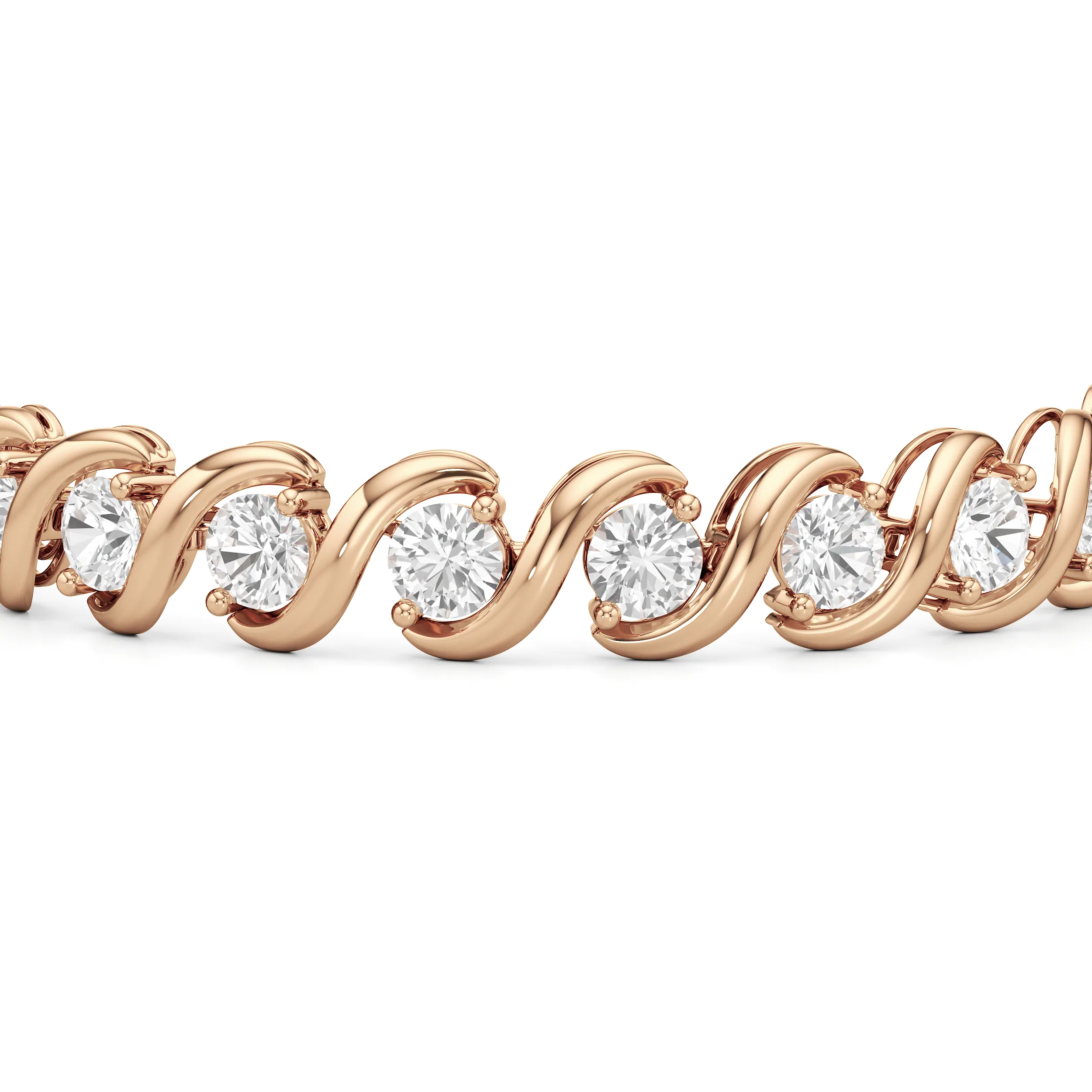 Spiral Tennis Bracelet