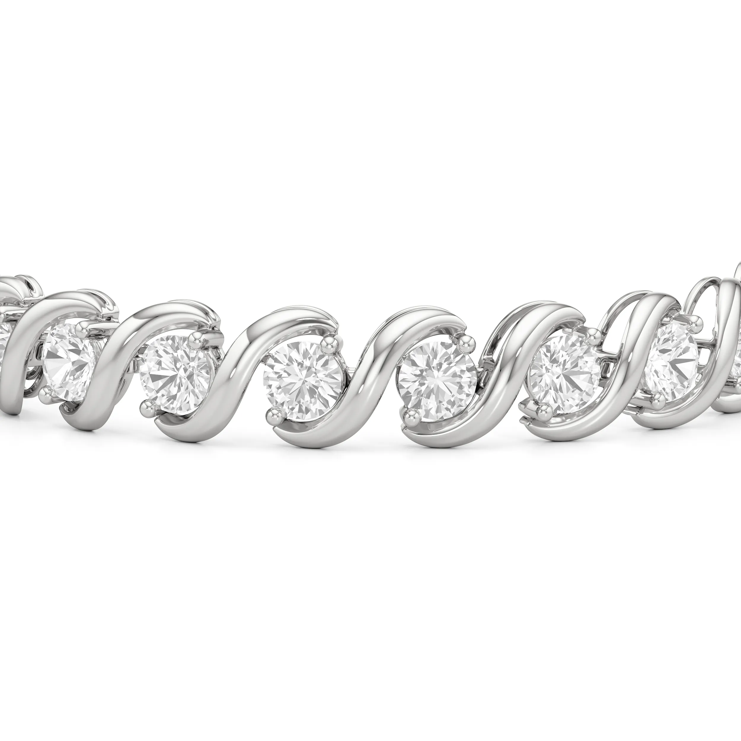 Spiral Tennis Bracelet