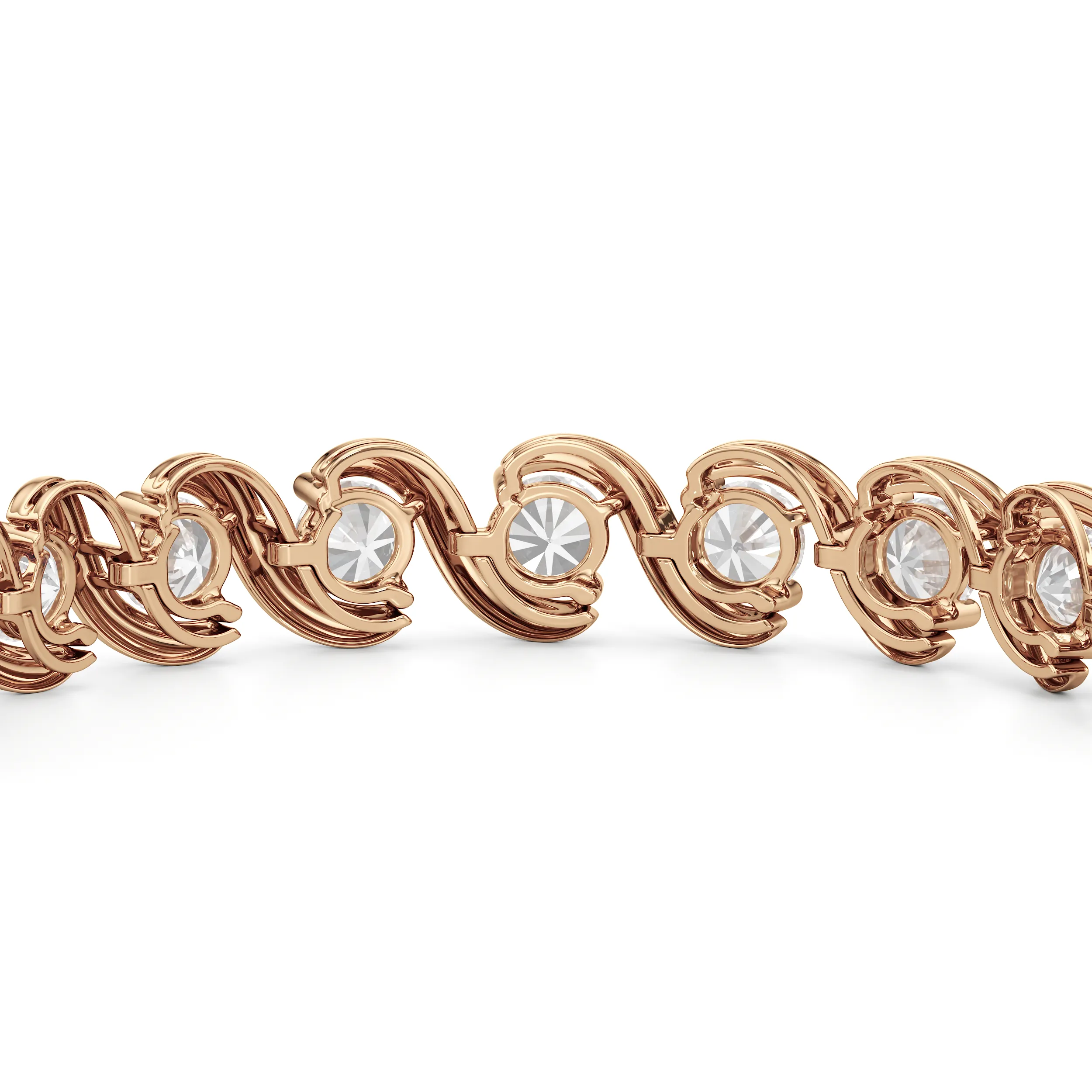 Spiral Tennis Bracelet