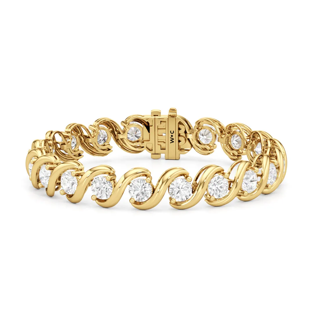 Spiral Tennis Bracelet