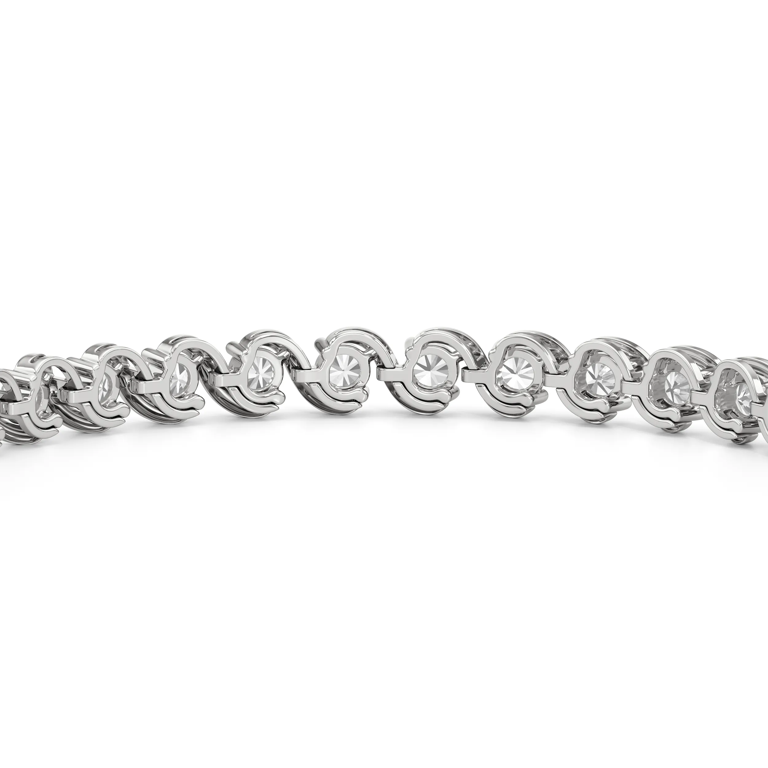 Spiral Tennis Bracelet