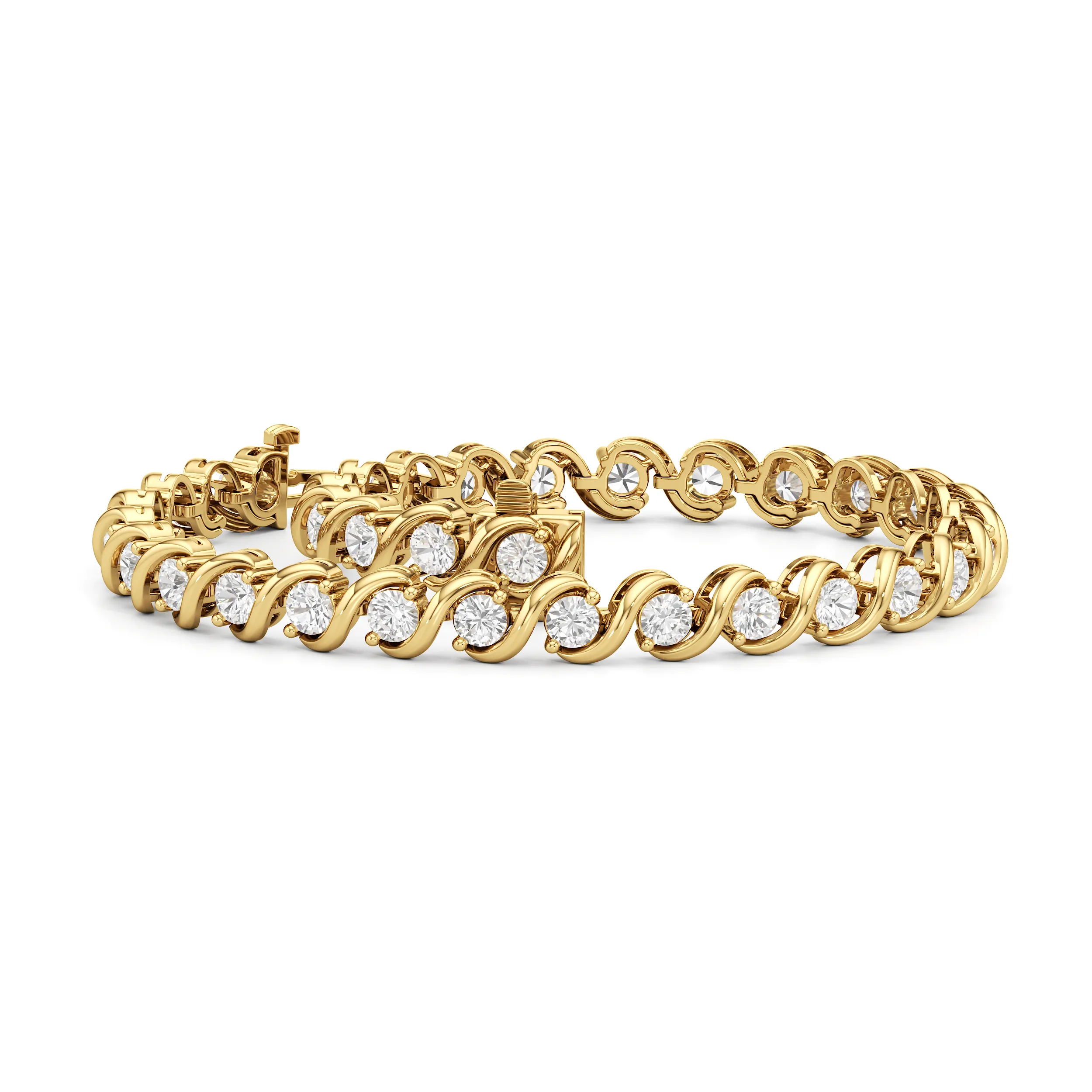 Spiral Tennis Bracelet