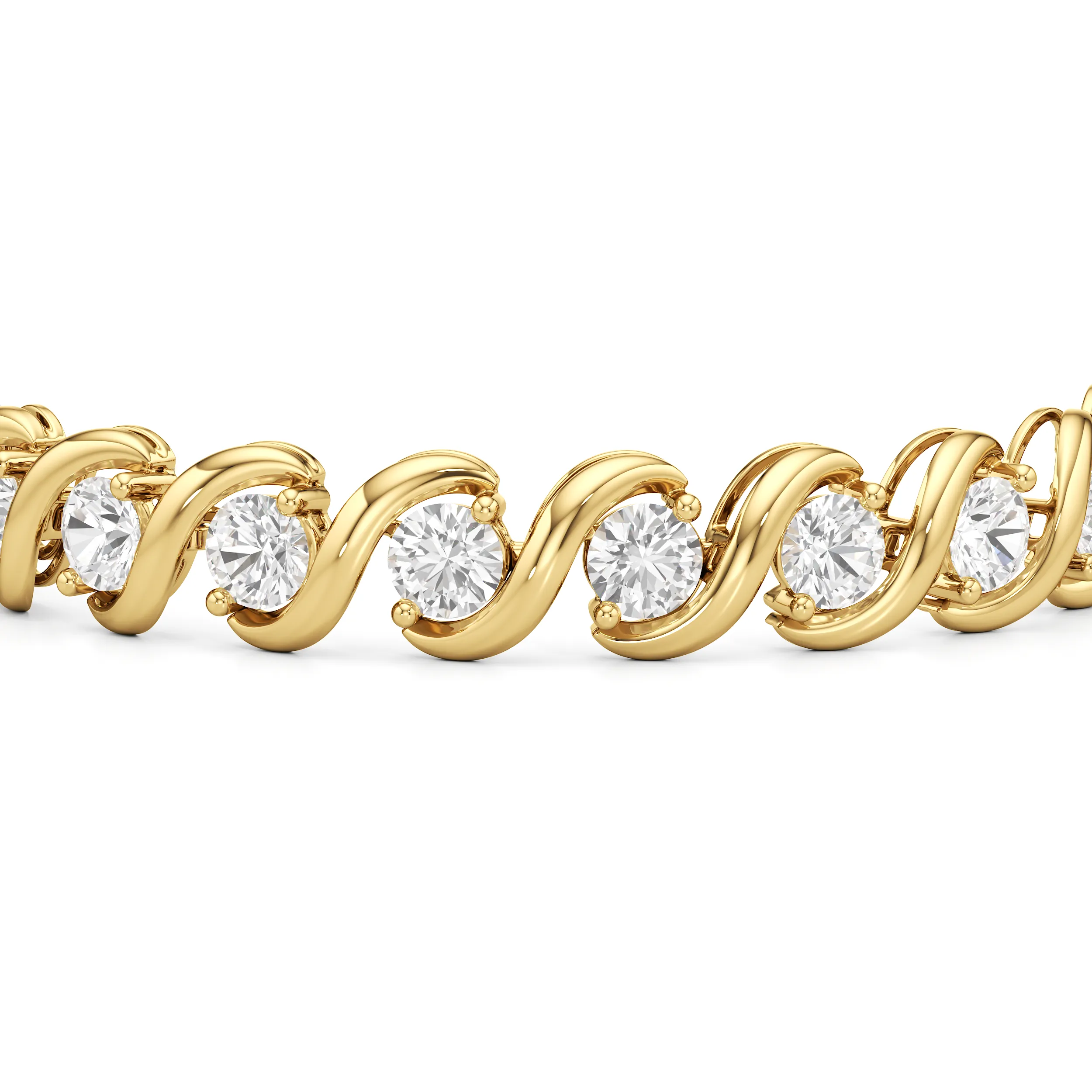 Spiral Tennis Bracelet