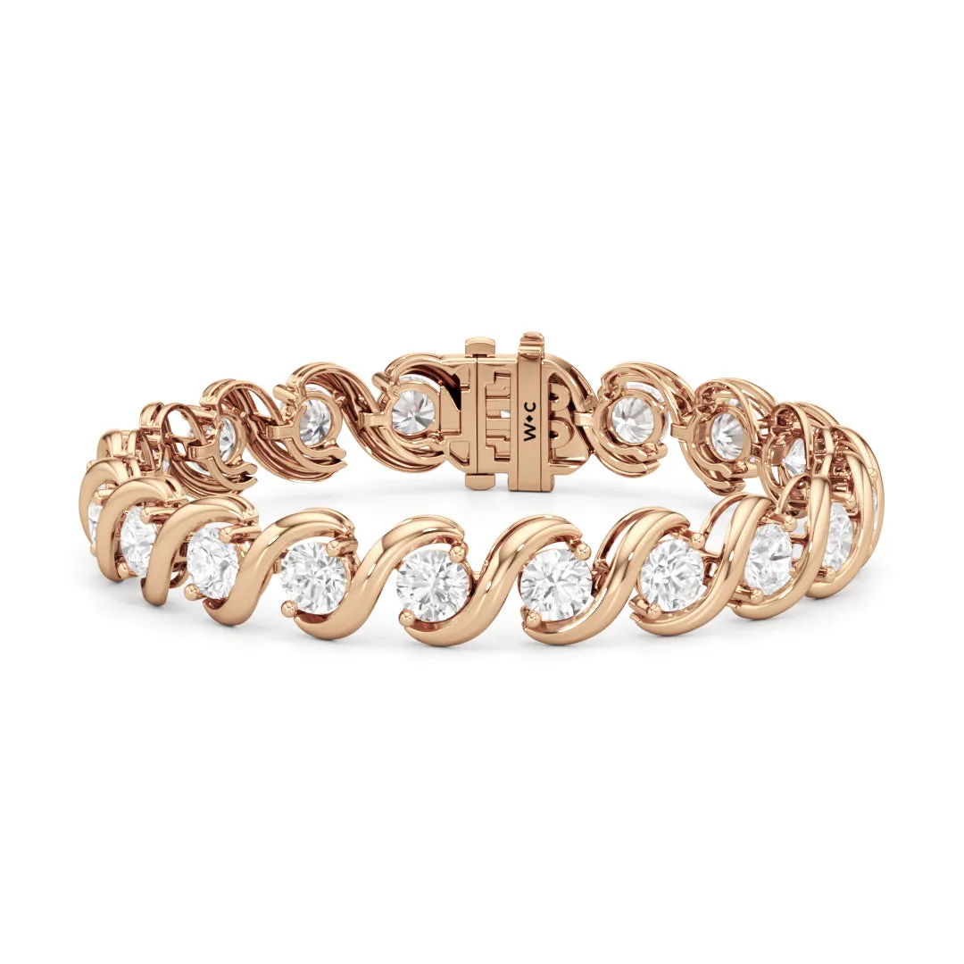 Spiral Tennis Bracelet