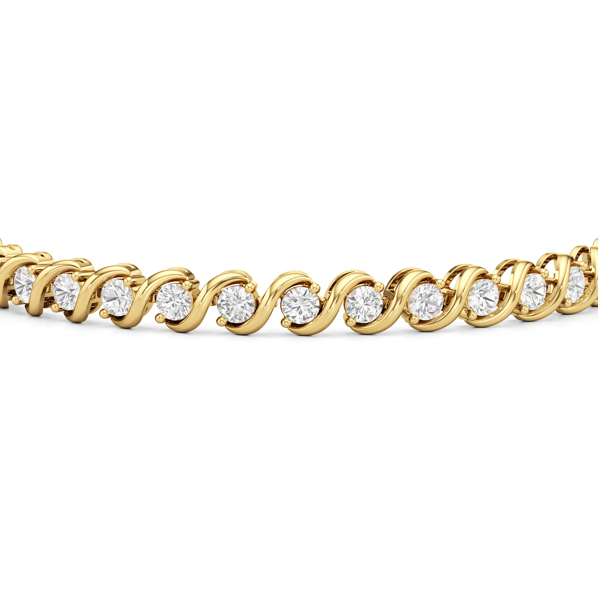Spiral Tennis Bracelet