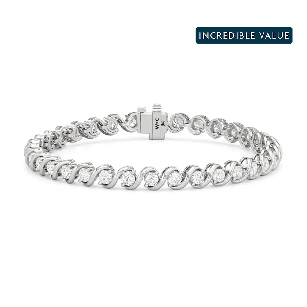 Spiral Tennis Bracelet