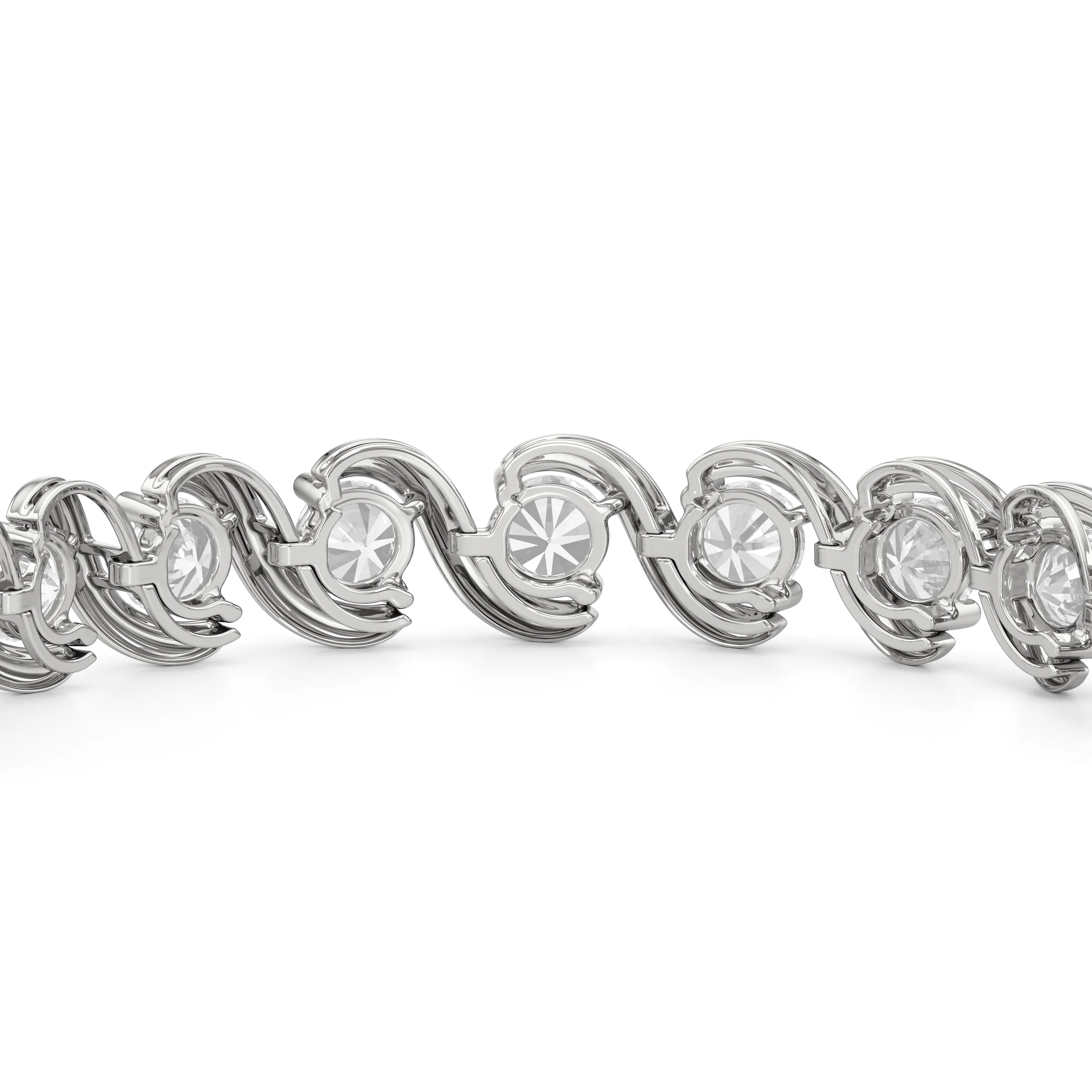 Spiral Tennis Bracelet
