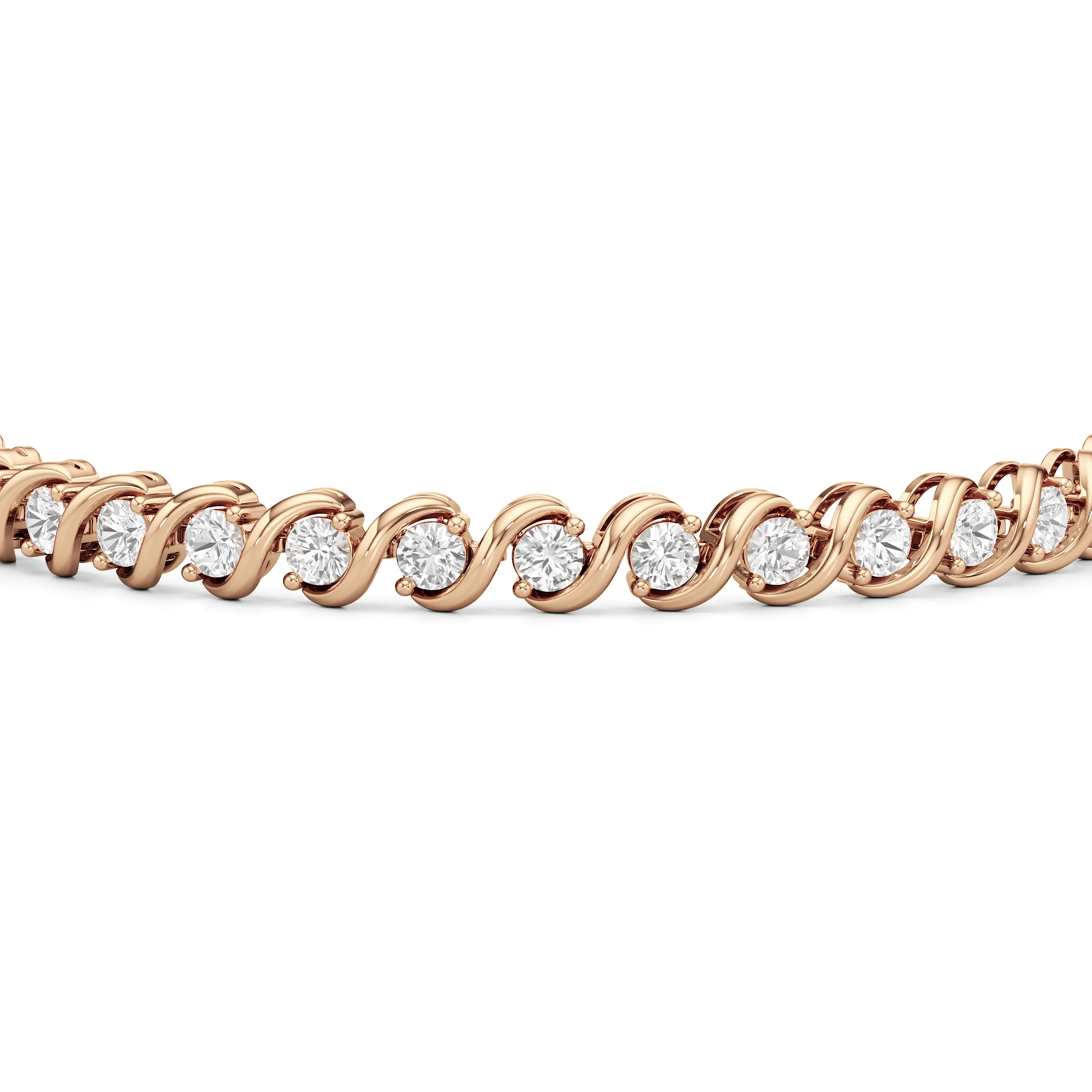 Spiral Tennis Bracelet
