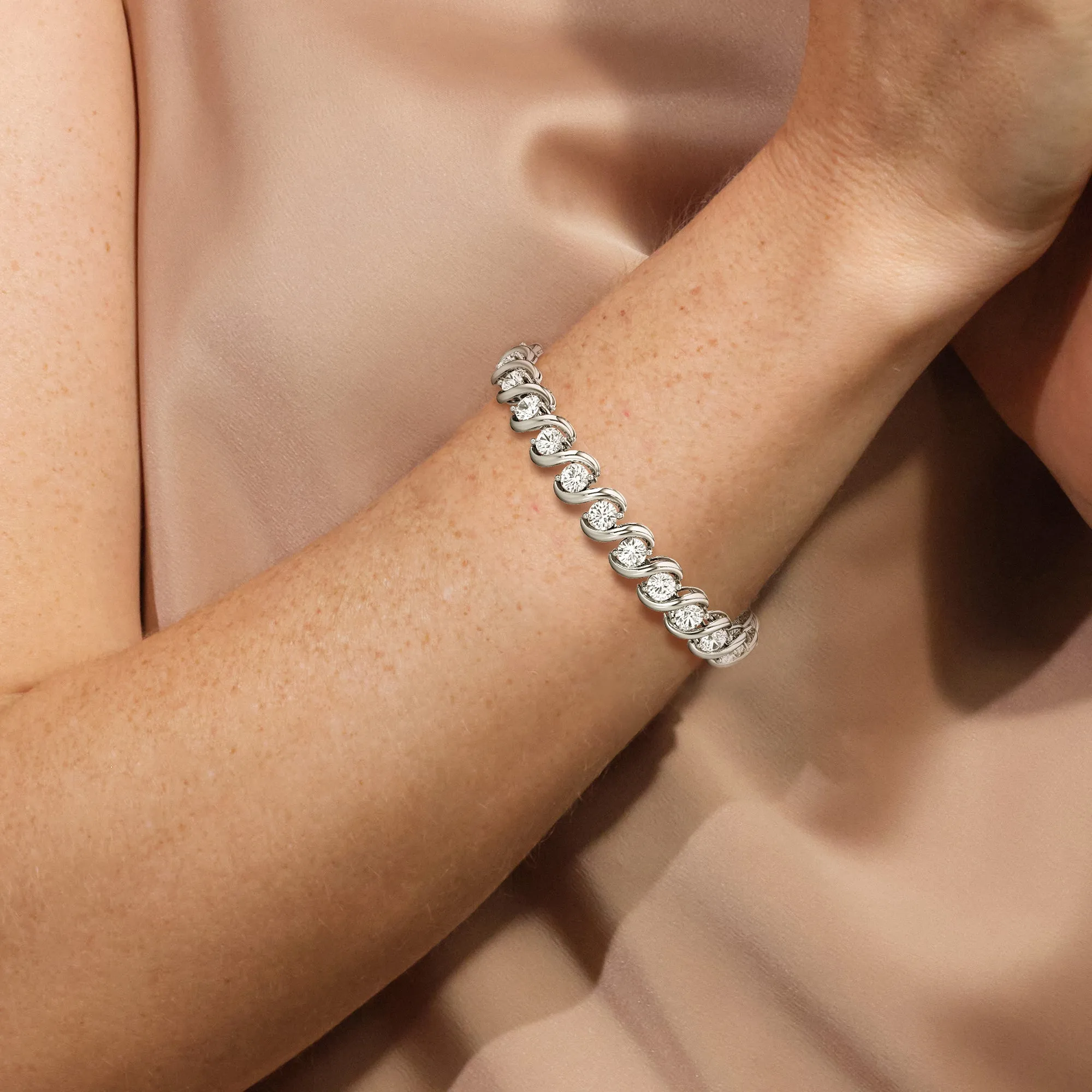 Spiral Tennis Bracelet