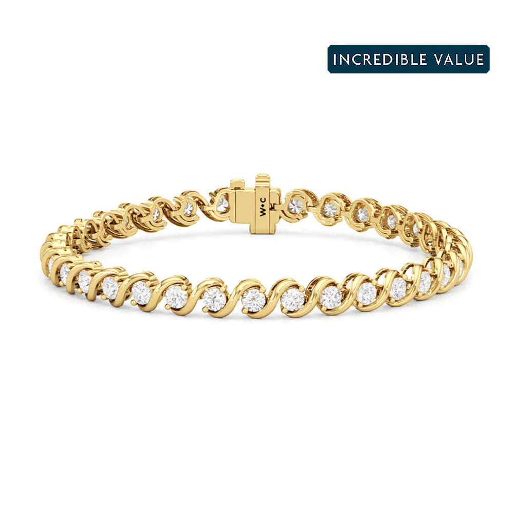 Spiral Tennis Bracelet