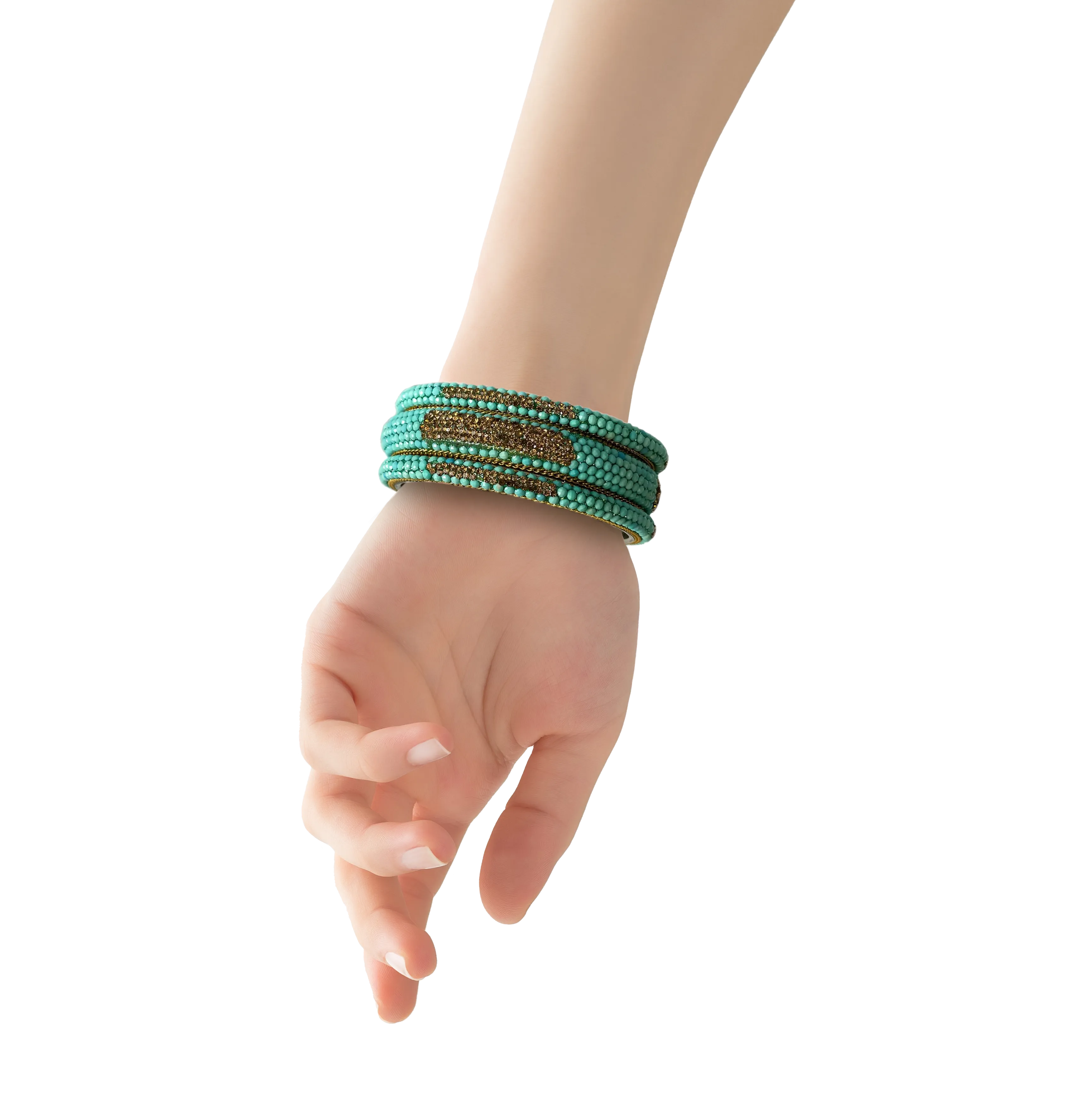 Sundar Bangles  Taj Turquoise