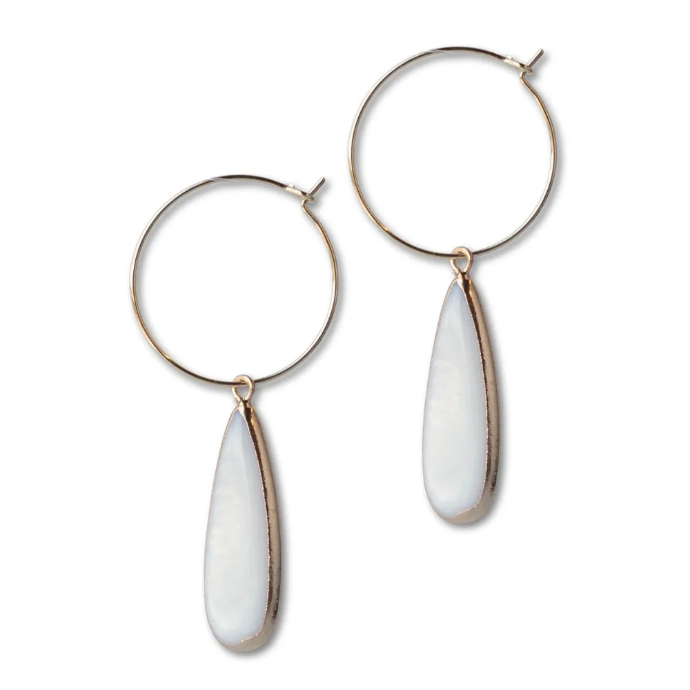 Teardrop Mother of Pearl Earrings