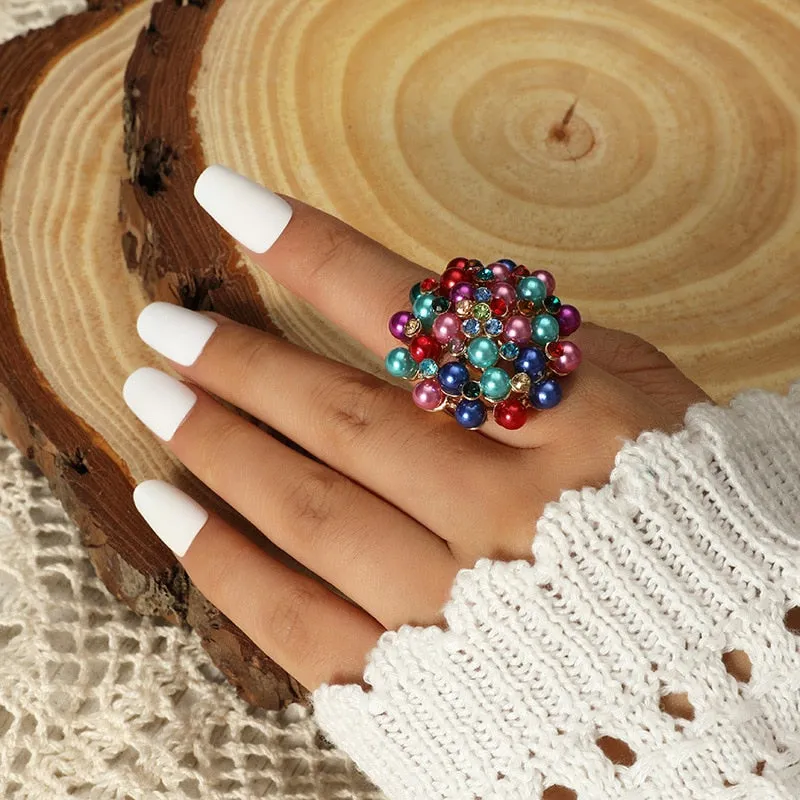 TEEK - Particular Big Flower Rings