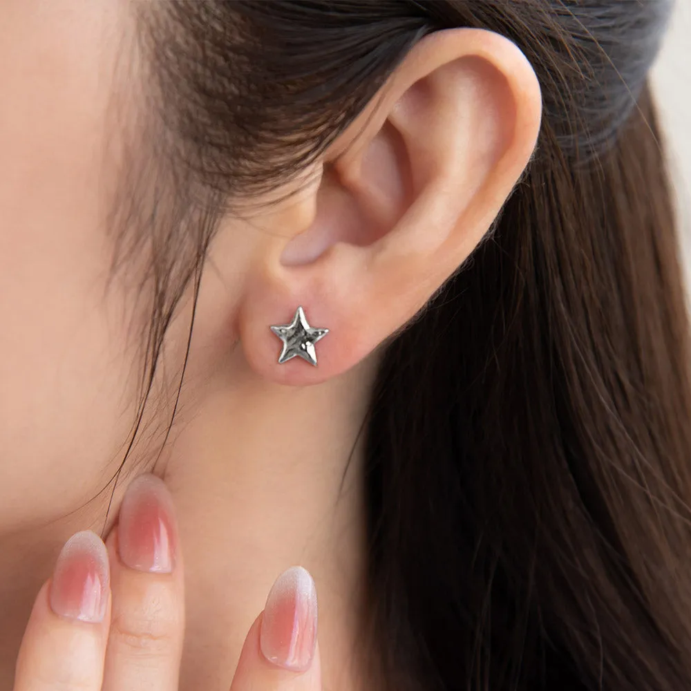 Textured Celestial Mismatched Earrings