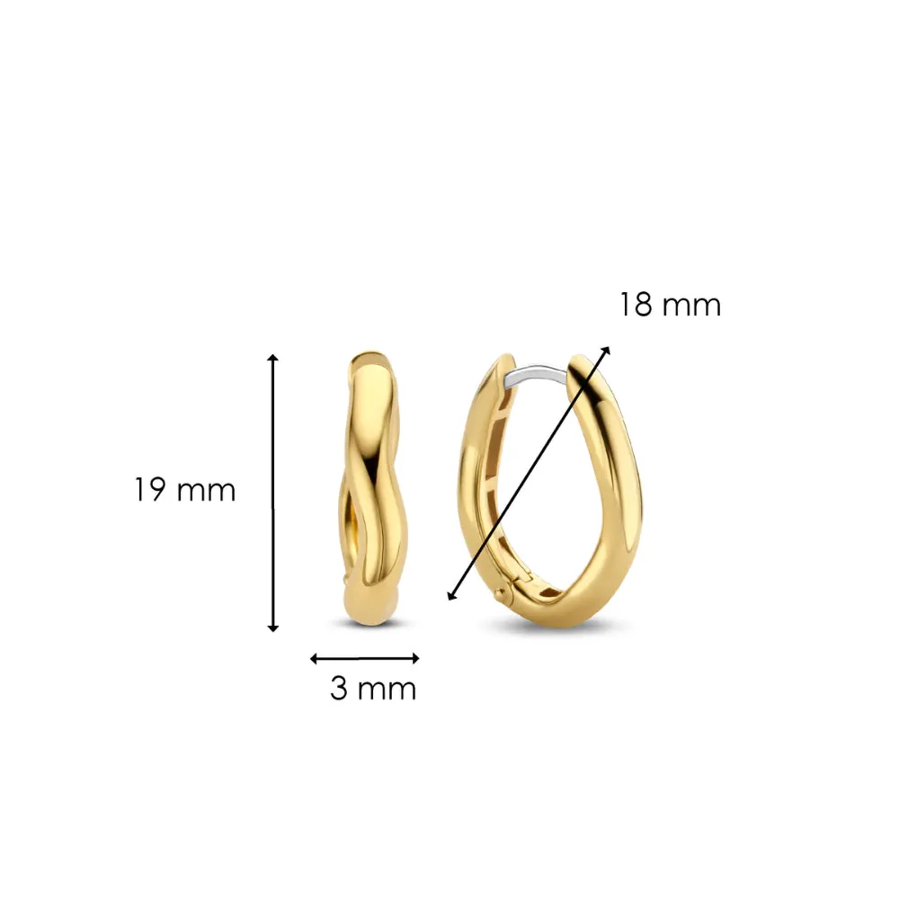 Ti Sento Ripple Hoop Earrings