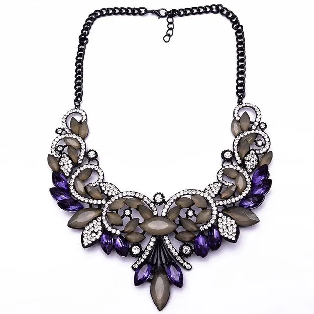 Vintage Crystal Statement Necklaces