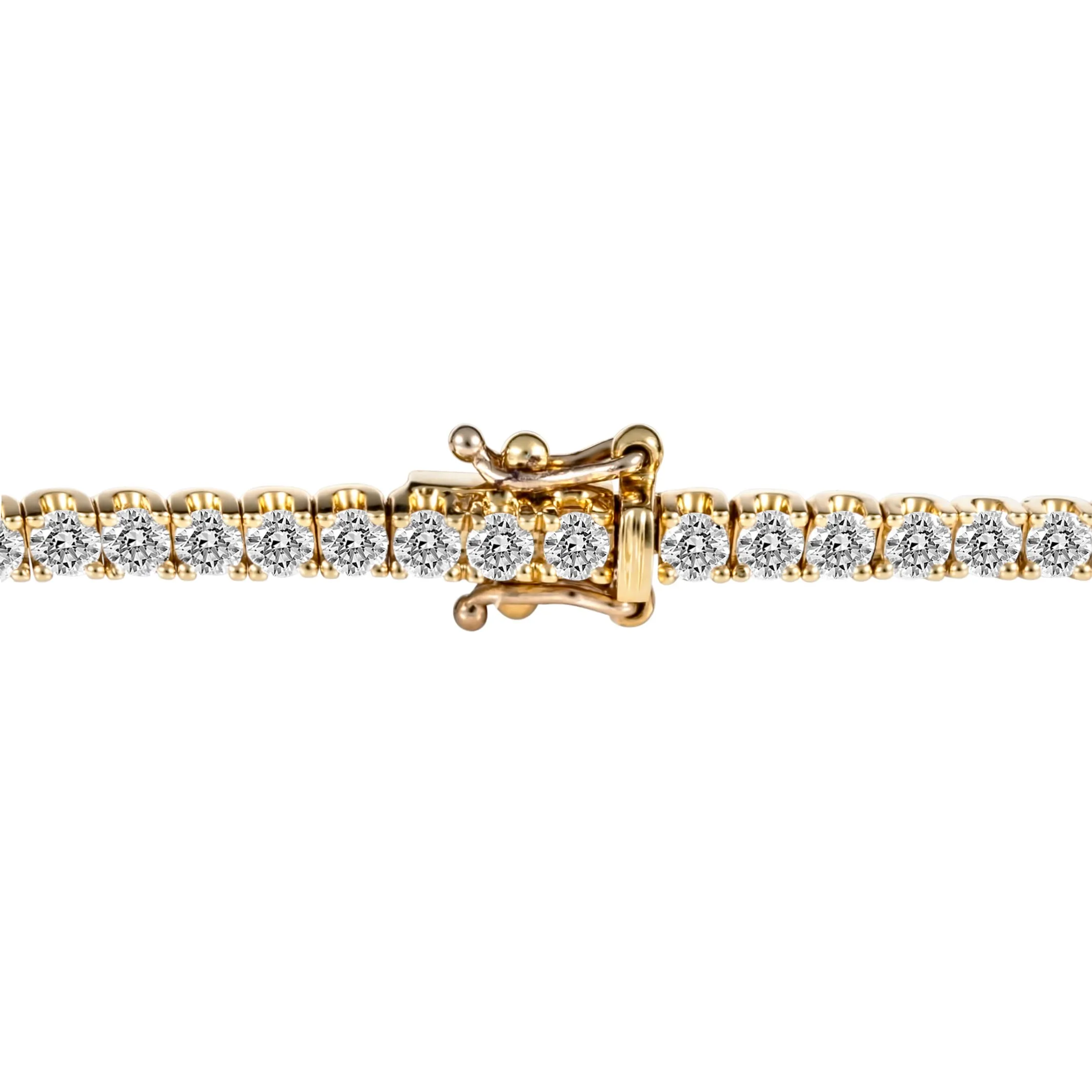 Vivid Tennis Diamond Bracelet | 18K Yellow Gold