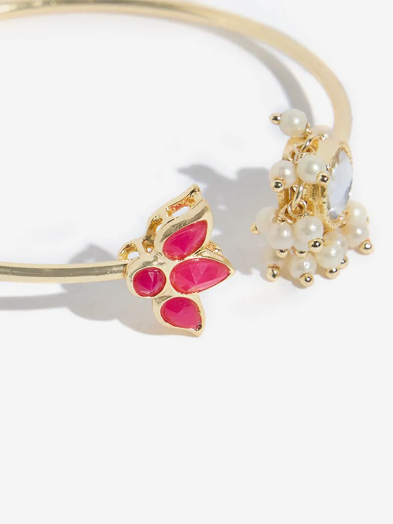 Westside Accessories Gold Lotus Basra Bracelet