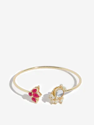 Westside Accessories Gold Lotus Basra Bracelet